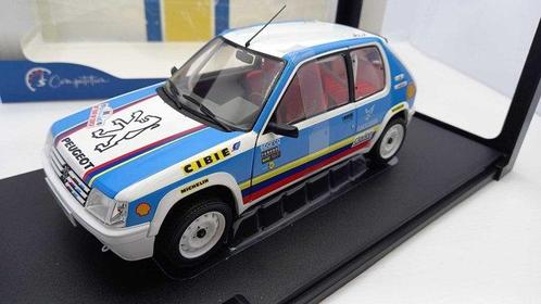Solido 1:18 - Modelauto - Peugeot 205 Rally 1.9L MK1 The, Hobby en Vrije tijd, Modelauto's | 1:5 tot 1:12