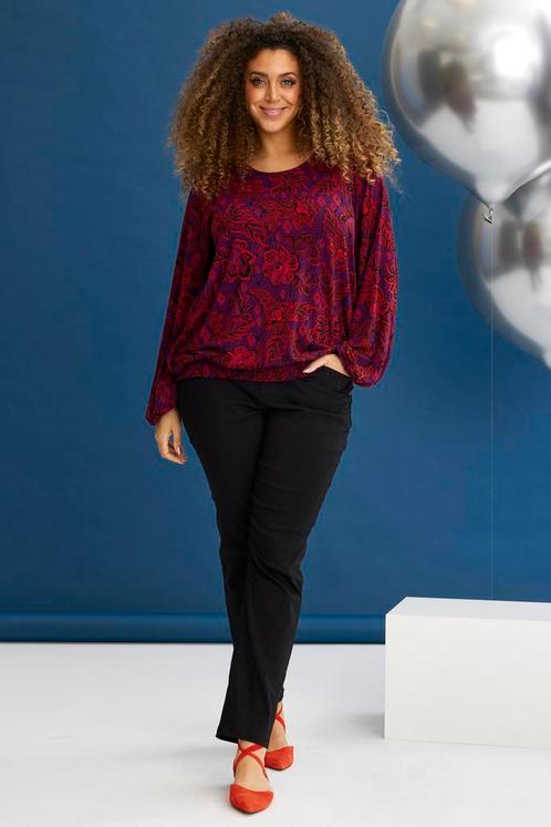 ZHENZI shirt print elastiekM=46-48Maat 46/48 (XL) of groter, Kleding | Dames, T-shirts, Overige kleuren, Nieuw, Maat 46/48 (XL) of groter