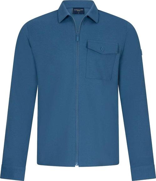 Cavallaro Zelo Overshirt Blauw maat Maat 52/54 (L) Heren, Kleding | Heren, Truien en Vesten, Blauw, Nieuw, Maat 52/54 (L), Verzenden