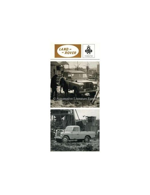 1966 LAND ROVER SERIES II & SERIES IIA BROCHURE ENGELS, Livres, Autos | Brochures & Magazines, Enlèvement ou Envoi