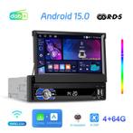 Klapscherm Carplay 1 DIN autoradio NAVIGATIE  Wifi Android 1, Verzenden, Nieuw