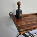 Bijzettafel - Butlertray / drankentafel - Hout, IJzer