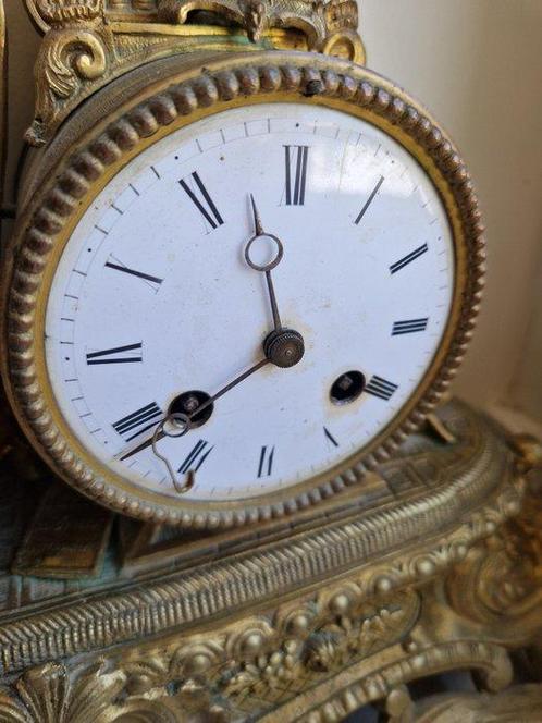 Pendule de cheminée - Mécanisme E Gaillot et Japy Frères /, Antiek en Kunst, Antiek | Klokken