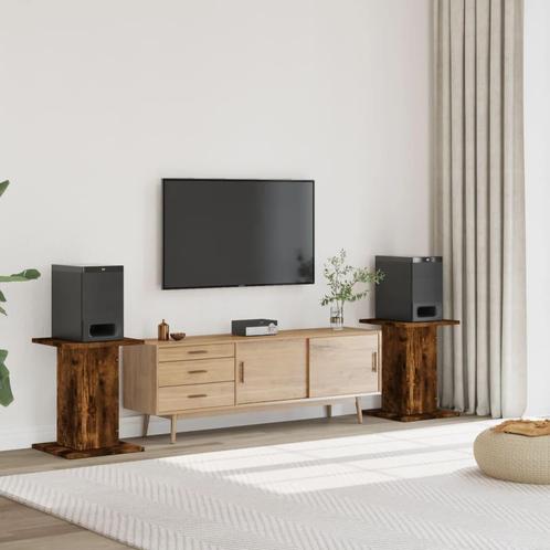 vidaXL Speakerstandaards 2 st 30x30x60 cm bewerkt hout, Audio, Tv en Foto, Luidsprekerboxen, Nieuw, Verzenden