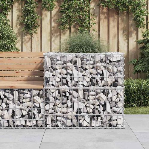 vidaXL Schanskorf 70x70x65 cm gegalvaniseerd ijzer, Tuin en Terras, Bloempotten, Nieuw, Verzenden