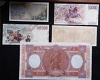 Italie. - 5 Banknotes - Various Dates (Sans prix de réserve)