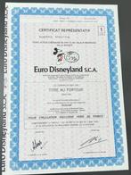 Euro Disneyland S.C.A. (Euro Disney) - 1 Aandeelbewijs van 1, Verzamelen, Nieuw