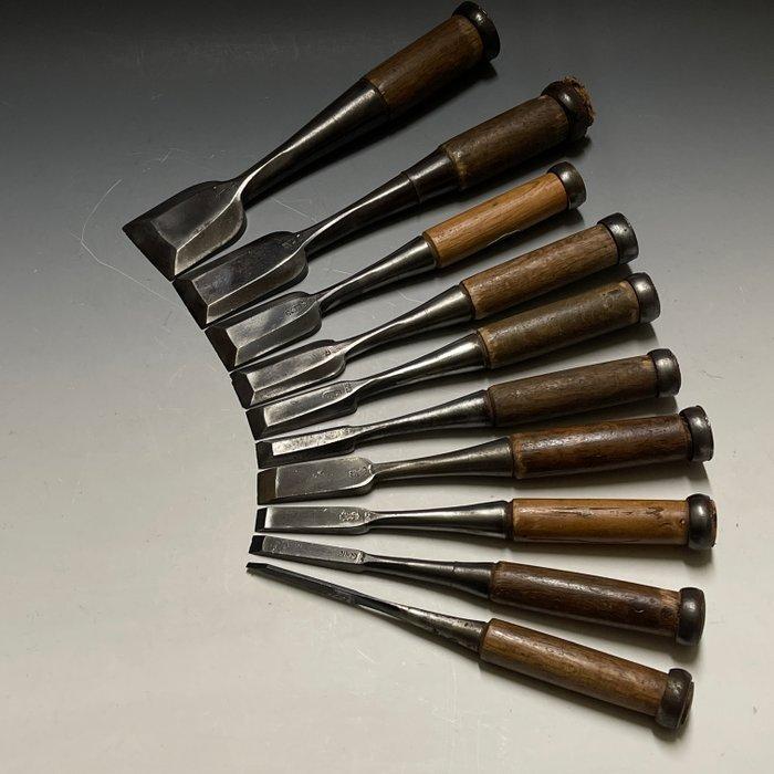 Tataki Oire Nomi / Bench Chisels Premium Standard Set of 10, Antiek en Kunst, Antiek | Wandborden en Tegels
