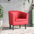 vidaXL Kuipstoel kunstleer rood, Verzenden, Nieuw