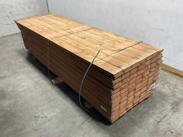 Veiling - 25x Redvision blokhutprofiel 300x14,5x2,8cm, Doe-het-zelf en Bouw, Hout en Planken