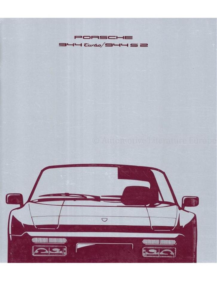 1990 PORSCHE 944 BROCHURE FRANS, Boeken, Auto's | Folders en Tijdschriften