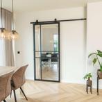 Stalen Schuifdeur - 6 Vlaks - Helder glas - Luxe design, 75 tot 150 cm, Nieuw, 150 tot 225 cm, Metaal