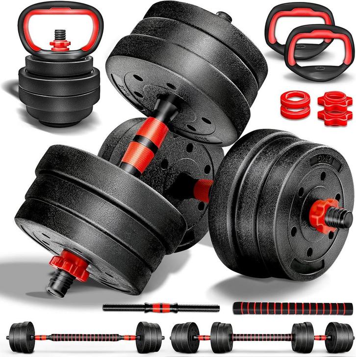 Dumbells set - Gewichten set - Halterset - Verstelbaar - 20, Sport en Fitness, Fitnessmaterialen, Nieuw, Verzenden