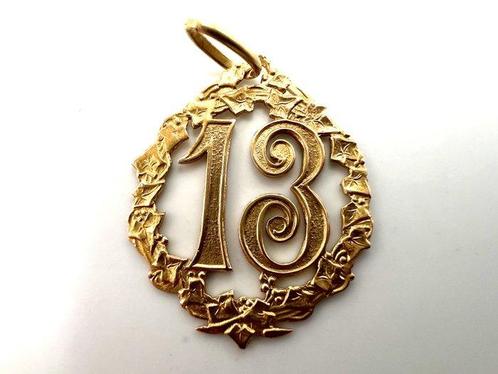 Zonder Minimumprijs - Hanger - 18 karaat Geel goud, Handtassen en Accessoires, Antieke sieraden