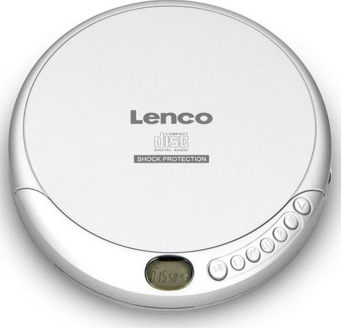 Lenco CD-201SI Discman - Draagbare CD-MP3 Speler met Anti-Sh, Huis en Inrichting, Woonaccessoires | Overige, Verzenden
