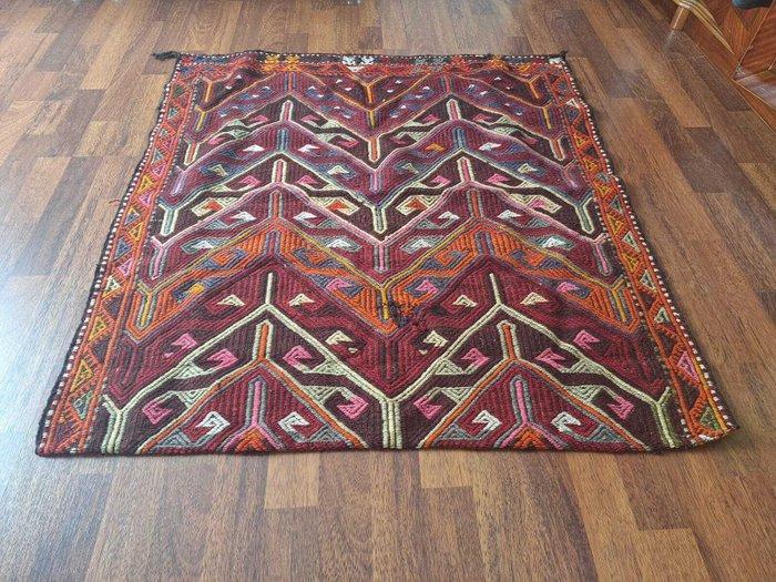 Bergama - Kelim - 97 cm - 104 cm - Vintage Bergama Kilim, Huis en Inrichting, Stoffering | Tapijten en Vloerkleden