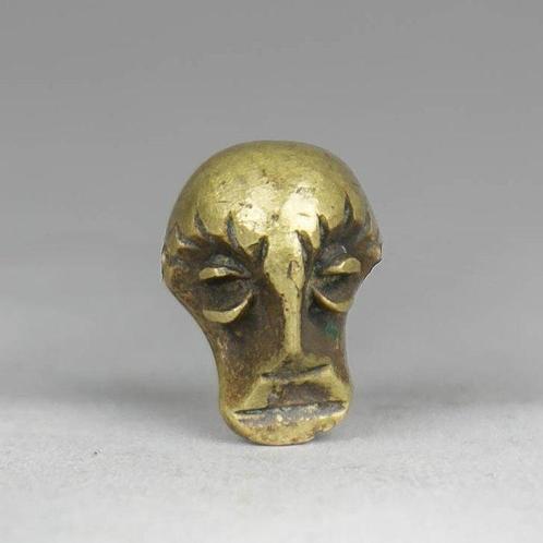 Zeldzaam goudgewicht - Stam masker - Akan/Ashanti - Ghana, Antiek en Kunst, Kunst | Niet-Westerse kunst