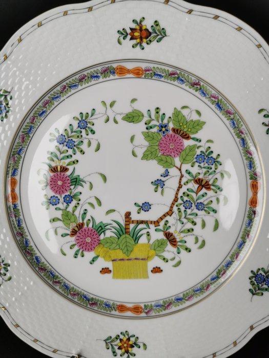 Herend squisito piatto Diametro 28 cm Con Fiore dellIndia, Antiquités & Art, Antiquités | Meubles | Tables
