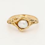 Ring - 18 karaat Geel goud - Parel, Nieuw