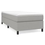 Stof Bedframe Lichtgrijs 100x200 | Retour Deal, 100 cm, Eenpersoons, Verzenden, Nieuw
