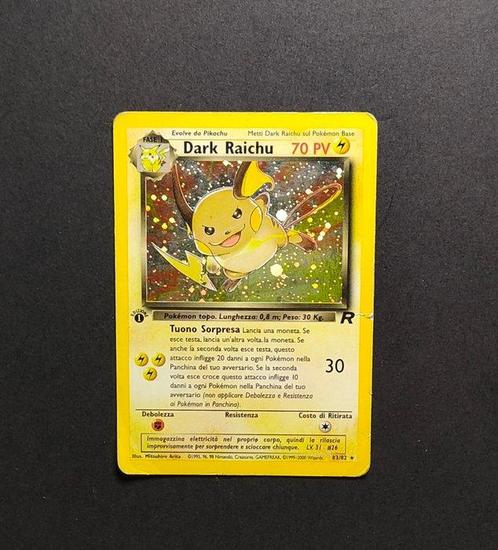 WOTC Pokémon - 1 Card - Team Rocket - ITA - - Dark Raichu, Hobby en Vrije tijd, Verzamelkaartspellen | Pokémon