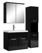 Badkamermeubel Set Montreal 60 cm Zwart Badmeubel, Huis en Inrichting, Badkamer | Badkamermeubels, Verzenden, Nieuw