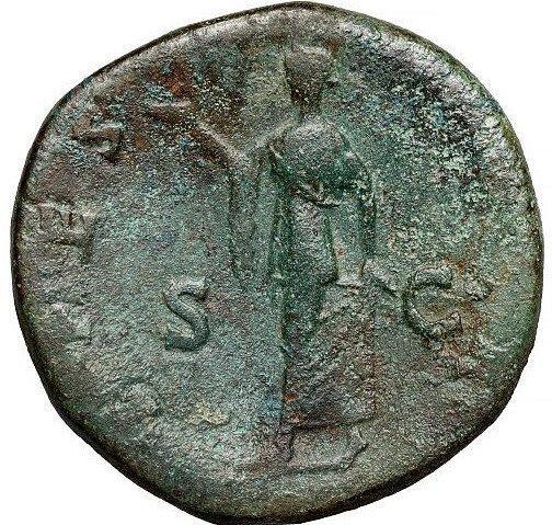 Empire romain. Hadrien (117-138 apr. J.-C.). Sestertius Rome, Postzegels en Munten, Munten | Europa | Niet-Euromunten