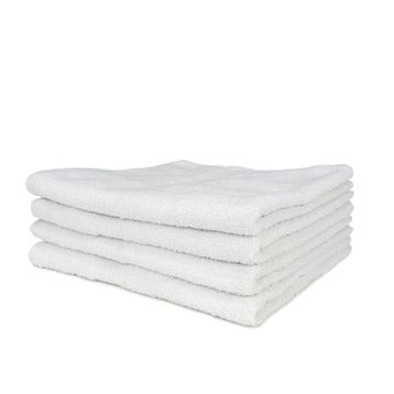 Serviette de bain blanche 70x135cm 100% coton - Treb STAN, Verzenden
