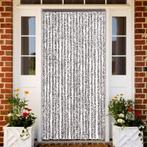 vidaXL Vliegengordijn 90x200 cm chenille bruin en beige, Doe-het-zelf en Bouw, Deuren en Vliegenramen, Verzenden, Nieuw