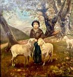 Pietro Soressi (1895-1978) - Il pastorello in alta Val Nure, Antiquités & Art