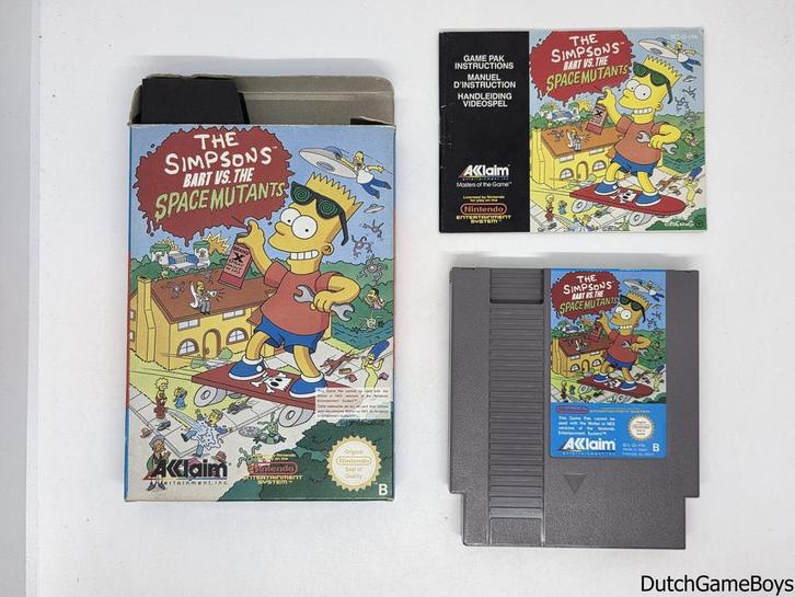 Nintendo Nes – The Simpsons: Bart vs. The Space Mutants - FR, Games en Spelcomputers, Games | Nintendo NES, Gebruikt, Verzenden