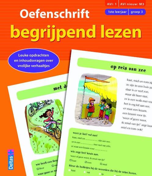 Oefenschrift begrijpend lezen (AVI:1 AVI nieuw:M3) (1ste, Livres, Livres pour enfants | Jeunesse | 10 à 12 ans, Envoi