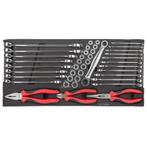 Datona 41-delige ring-steeksleutelset, ratelset en tangen -, Doe-het-zelf en Bouw, Gereedschap | Handgereedschap, Ophalen of Verzenden