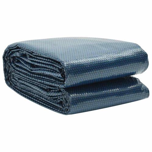 vidaXL Zwembadfolie solar drijvend 381 cm PE zwart en blauw, Tuin en Terras, Zwembaden, Nieuw, Verzenden