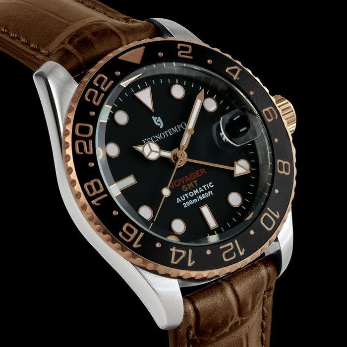 Tecnotempo - Automatic - GMT 200M WR Voyager - Limited, Handtassen en Accessoires, Horloges | Heren