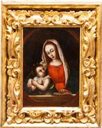 Scuola lombarda (XVI) - Madonna con Bambino, Antiek en Kunst