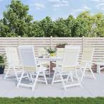 vidaXL Stoelkussens 6 st hoge rug oxford stof crèmekleurig, Verzenden, Nieuw