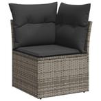 Tuinhoekbank Poly Rattan Grijs | Retour Deal 47% Korting!, Tuin en Terras, Verzenden, Nieuw, Rotan, Bank