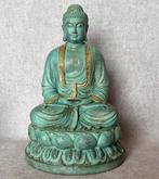 Amitabha Boeddha 30,5 cm / 6.3 kg - Brons - China - Eind 20e, Antiek en Kunst