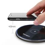 15W Qi Universele Draadloze Oplader - 2A Snelladen Wireless, Telecommunicatie, Mobiele telefoons | Batterijen en Accu's, Verzenden