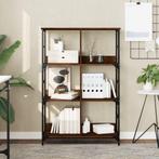 vidaXL Boekenrek 78,5x33x117,5 cm bewerkt hout bruin, Verzenden, Nieuw