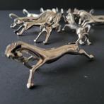 Messensteun (12) - chevaux - Verzilverd, Antiek en Kunst