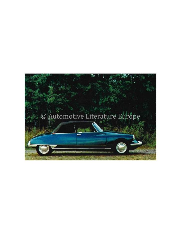 CITROËN DS 19 DÉCAPOTABLE ANSICHTKAART NEDERLANDS, Livres, Autos | Brochures & Magazines