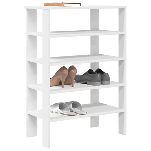 vidaXL Schoenenrek 61x32x87,5 cm bewerkt hout wit, Huis en Inrichting, Kasten | Schoenenkasten, Nieuw, Verzenden