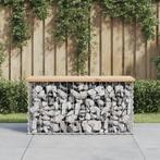 vidaXL Banc de jardin design de gabion 83x31,5x42cm bois, Tuin en Terras, Verzenden