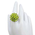 Zonder minimumprijs - Ring Zilver - Peridot (Gecertificeerd)