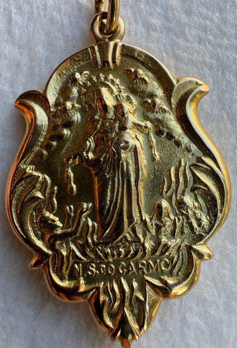 Medaille hanger - 19.2 kt. Geel goud, Bijoux, Sacs & Beauté, Bijoux anciens