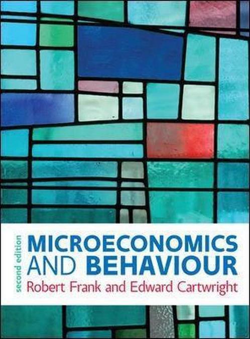 Microeconomics and Behaviour 9780077174088 Robert Frank, Boeken, Studieboeken en Cursussen, Gelezen, Verzenden