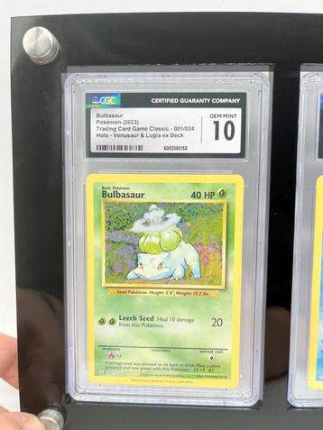 The Pokémon Company - 3 Graded card - Bulbasaur Holo &