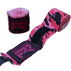 PunchR™ Punch Round TreX Boksbandages Camo Zwart Roze, Verzenden, Nieuw, Vechtsportbescherming